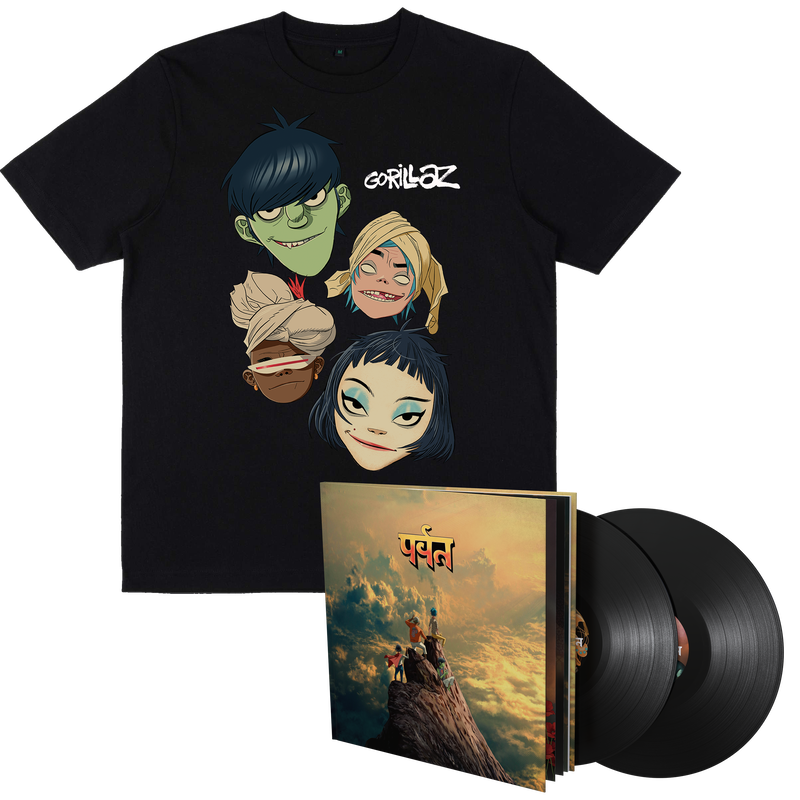 The Mountain Heads T-Shirt & Book Edition LP Bundle – Gorillaz