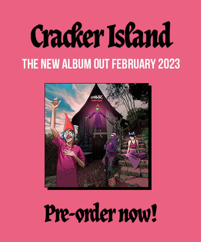 Pre-order Cracker Island; the new Gorillaz album coming February 2023