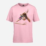 G FOOT Kids 2D Slump Pink T-Shirt