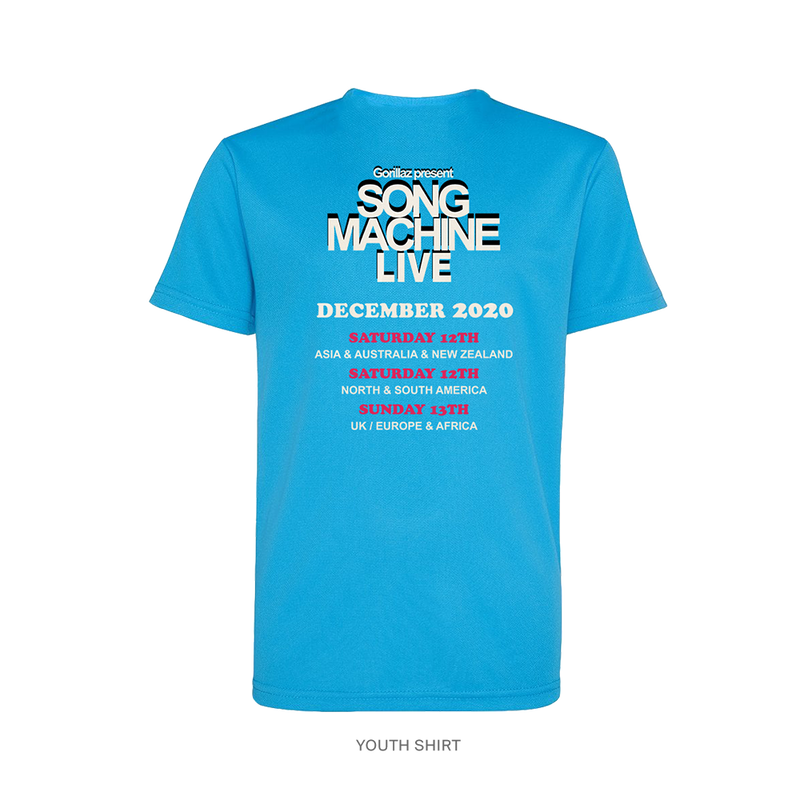 Gorillaz Live Now Tour Shirt (Youth L)