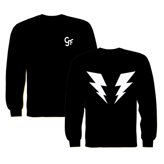 G FOOT Lightning Bolt Black Sweatshirt (S) G FOOT Lightning Bolt Black Sweatshirt (S)