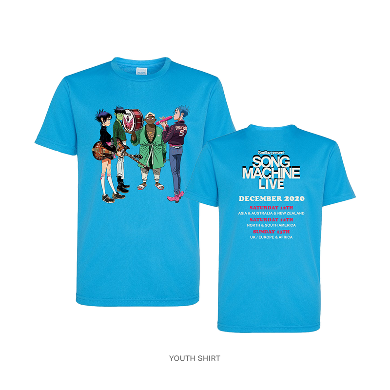 Gorillaz Live Now Tour Shirt (Youth L)