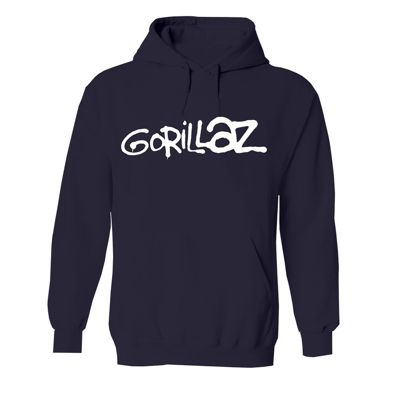 Graffiti Logo Navy Hoodie