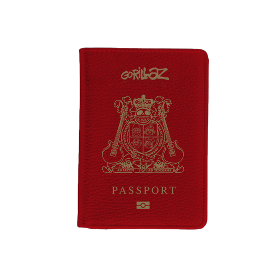 Gorillaz Passport Holder Red