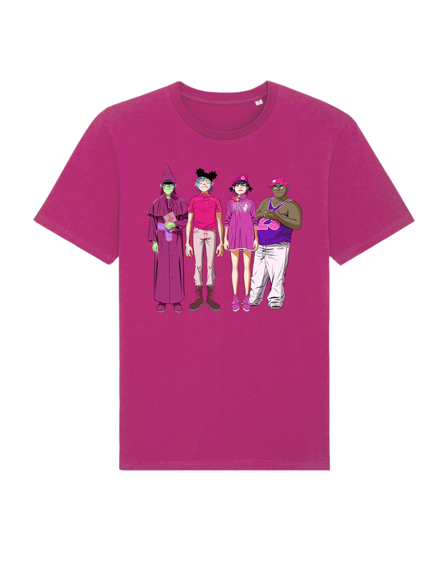 Gorillaz 22 Tour T-shirt Pink (M)