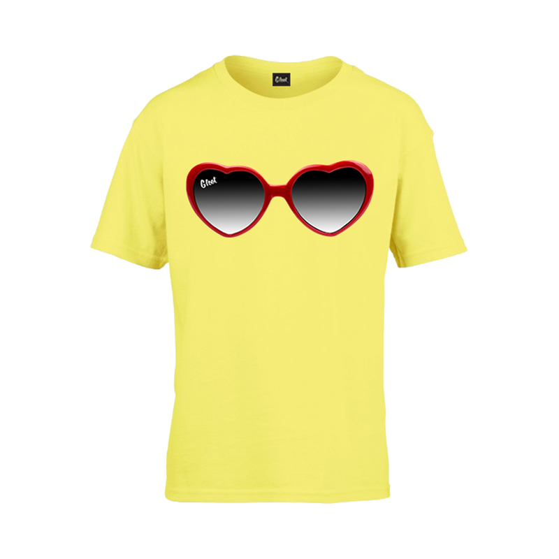 G FOOT Kids Glasses Yellow T-Shirt (7-8)