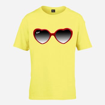 G FOOT Kids Glasses Yellow T-Shirt