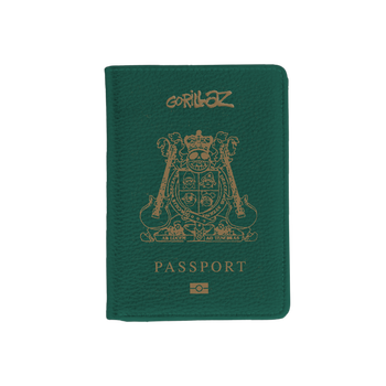 Gorillaz Passport Holder Green